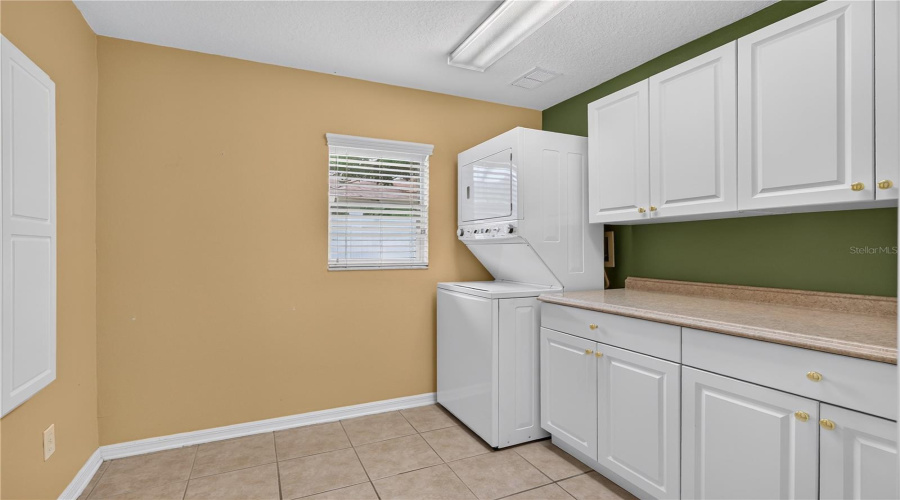 Inside Laundry Room With Folding Table