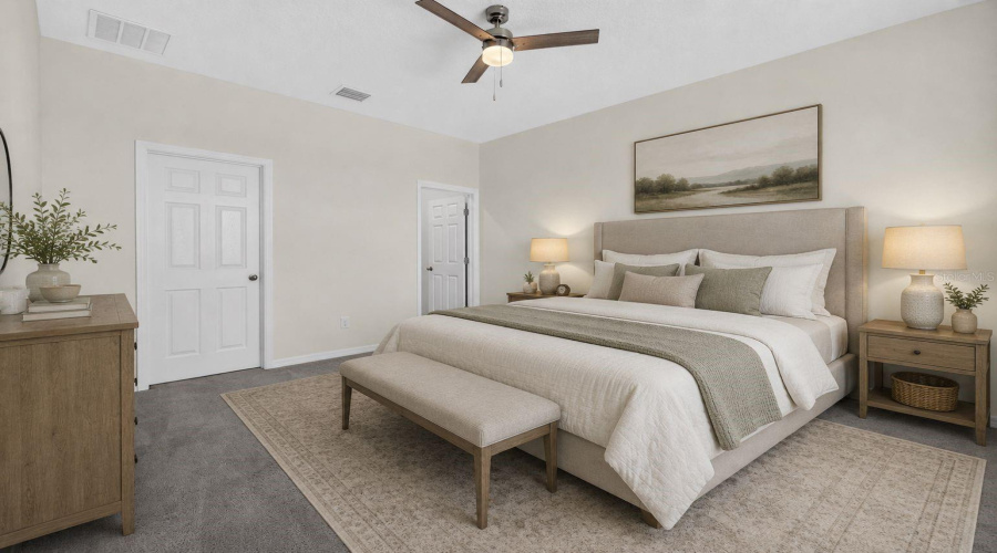 Primary Bedroom: Ai Staging