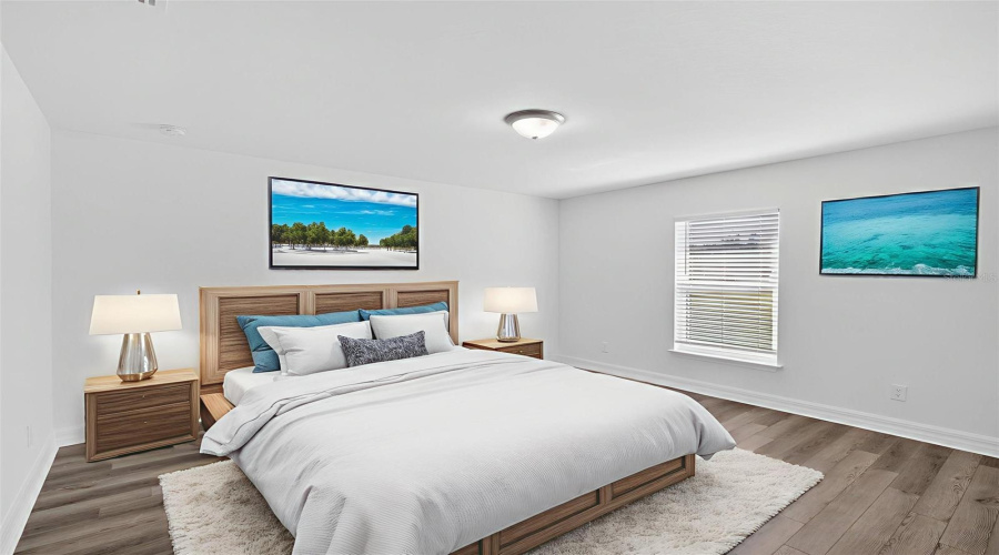 Staged Master Bedroom