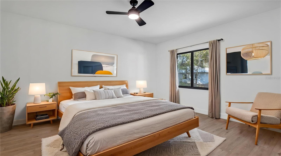 Staged -Main Bedroom