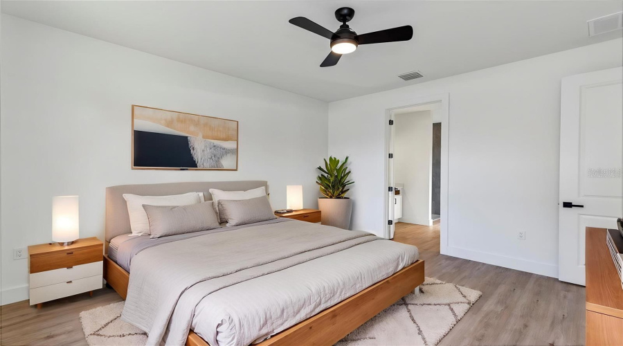 Staged - Main Bedroom