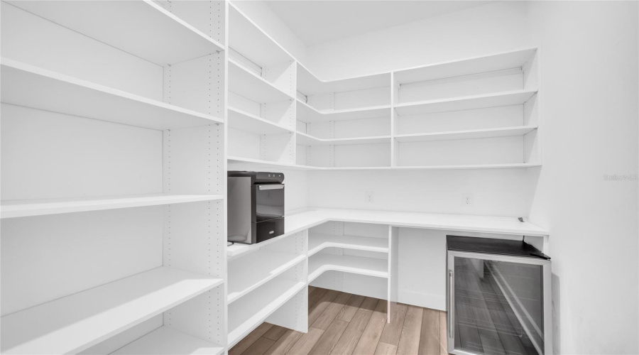 Oversized Pantry With Ice Maker &Amp; Wine Cooler