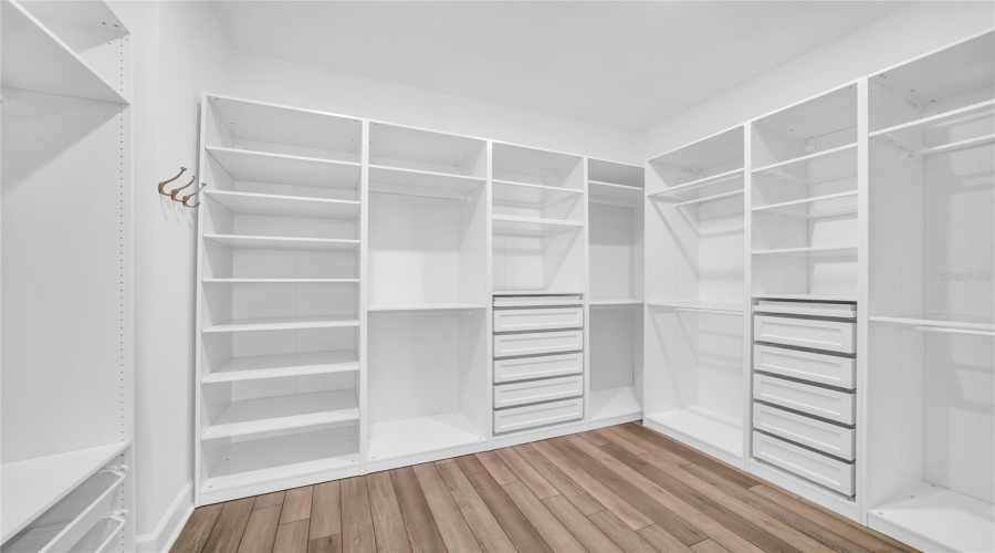 Primary Closet With Built-Ins