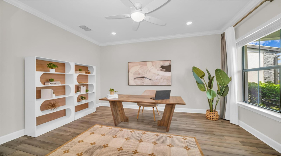 Office Space Off The Foyer.