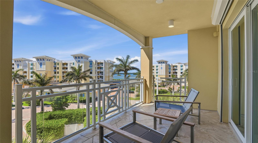 This Is An Outdoor View From The Back Balcony.  It Is A Nice Surprise To Have This Second Balcony For Cross Ventilation.