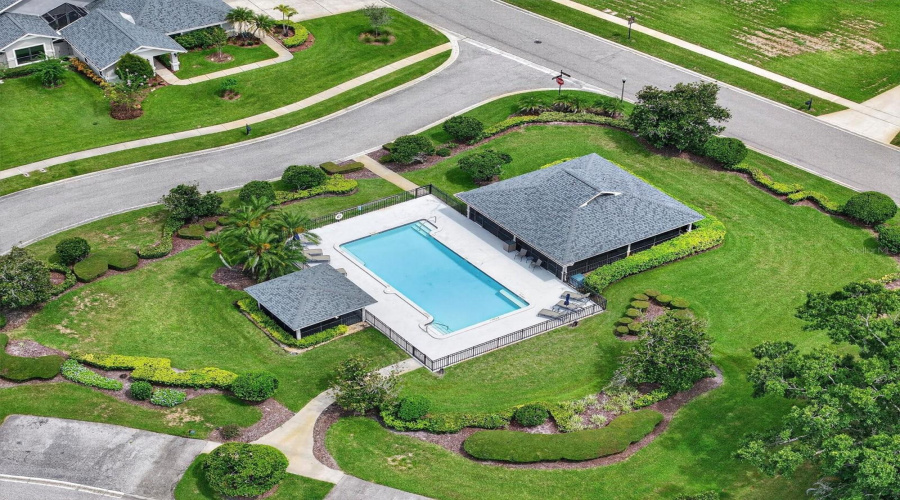 Aerial View Community Pool