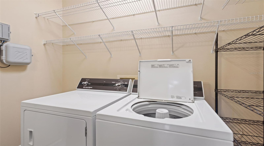 Inside Laundry Closet