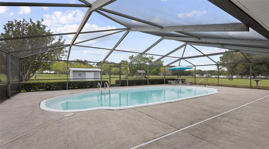 Enclosed Pool Area