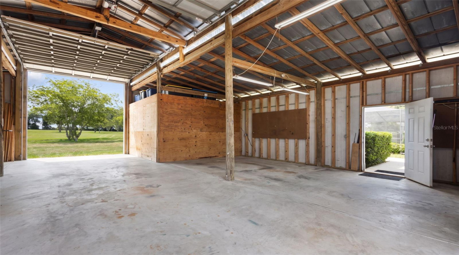 Empty Workshop With Storage/Work Room