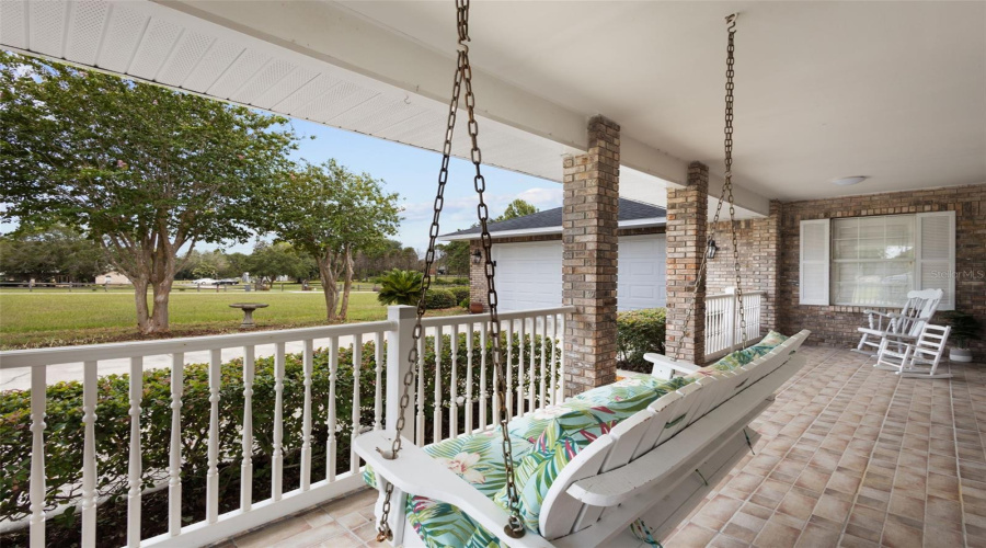 Front Porch With Swing