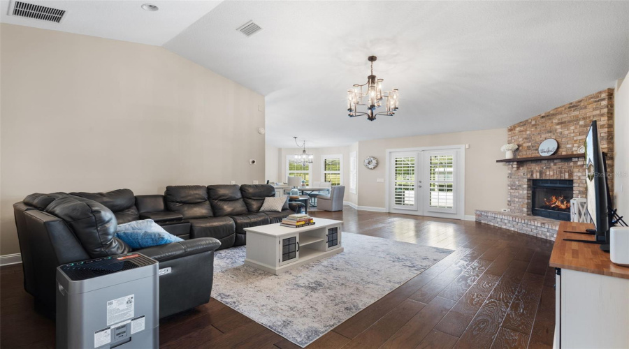 Living Room With Gas Fireplace