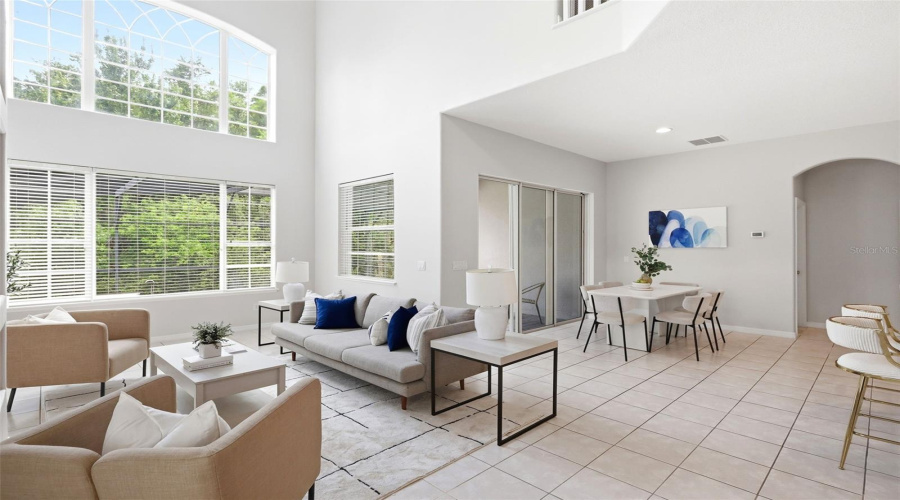 Grand 24-Foot Ceilings