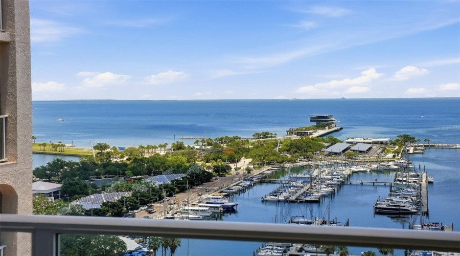 Enjoy The View Of Tampa Bay, The Marina And South Straub Park From One Of Four Balconies Here At Residence 1900 In The Florencia Condominium