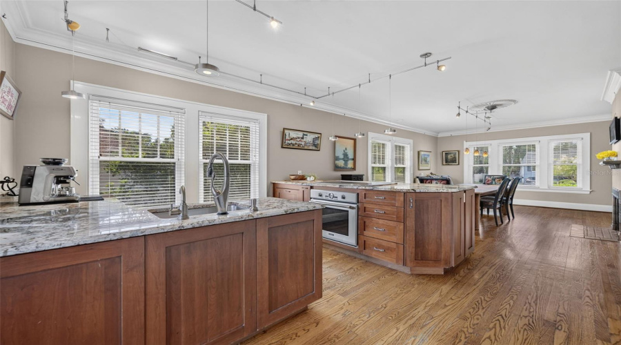 European Styled Kitchen With Thermador Range, Bosch Dishwasher, Refrigeration Drawers, Ample Storage
