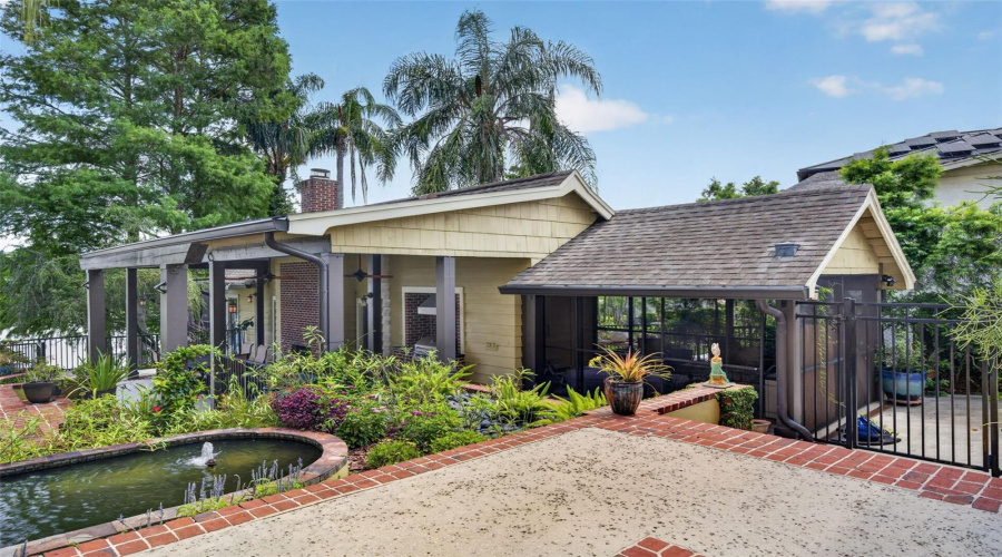 Detached Guest House/In-Law Suite With Carport Currently Used As Screened Porch