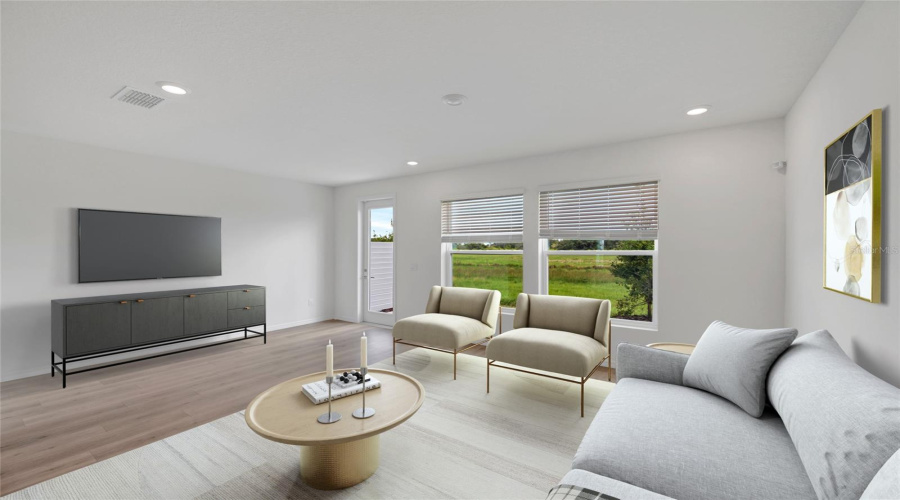 Family Room **Virtually Stages