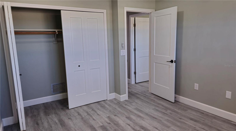 Double Closet In The Guest Room