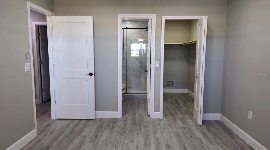 Master Facing Bathroom And Walk-In Closet