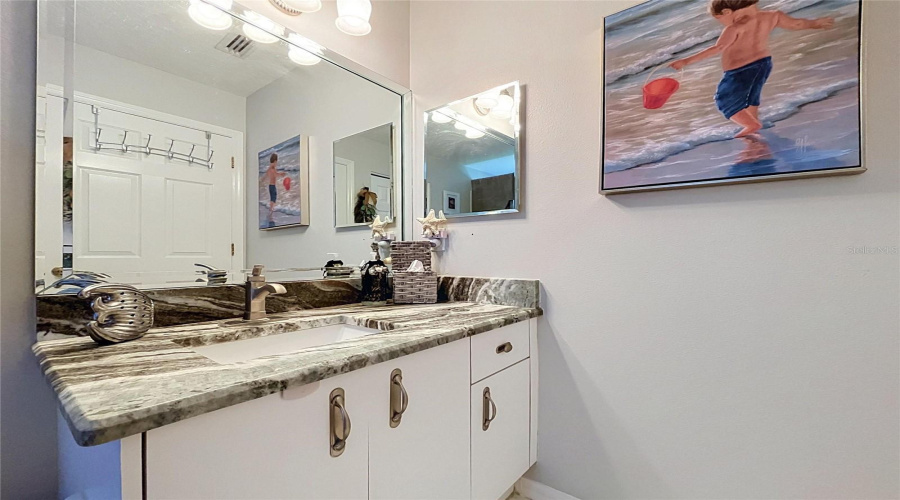 Updated Bath With Granite Counters