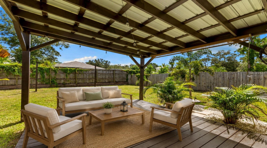 Covered Deck - Virtually Staged