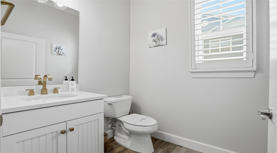 Convenient Half Bath On Main Living Level