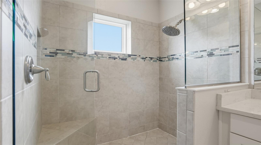 Primary Bathroom Large Walk In Shower