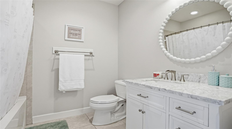 Top Floor Secondary Bathroom With Tub