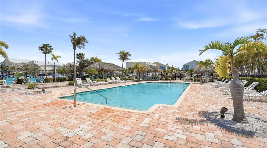 The Community Pool Overlooking The Marina.