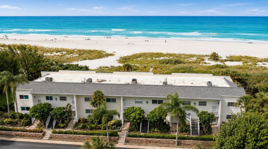 Aerial Overlooking The Beach