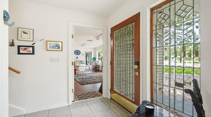 Front Door/Office Door Made From Turn Of The Century 1930'S Glass.