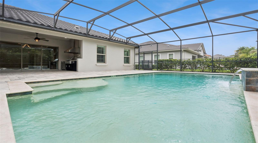 Screened Pool Area Perfect For Relaxing