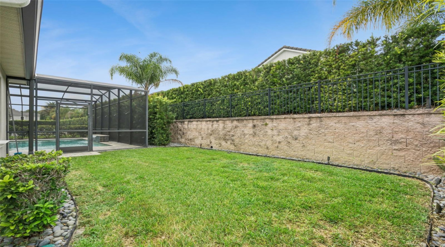 Backyard With Lush Landscaping