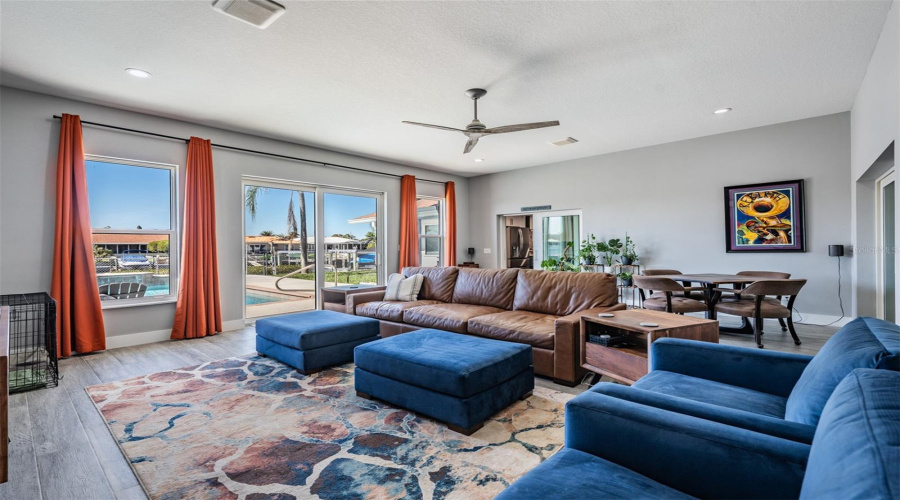 Family Room Leading Out To Pool