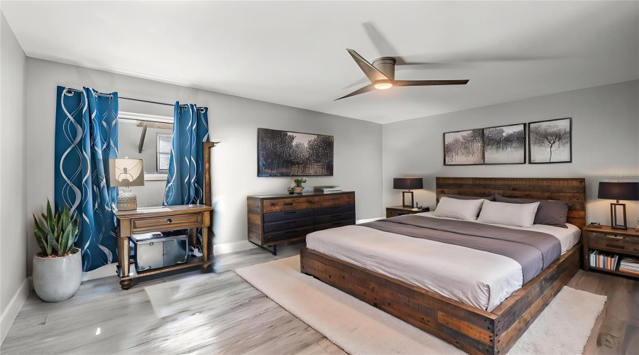 Virtually Staged Primary Bedroom