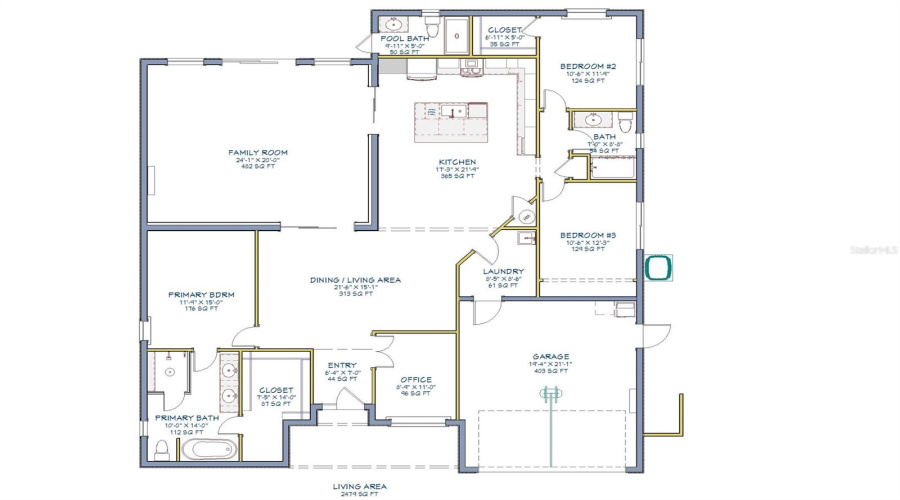 New Port Richey, Florida 34652, 3 Bedroom Bedrooms, ,3 Bathroombathrooms,Residential,For Sale,Marlin,0,Mfrtb8471675
