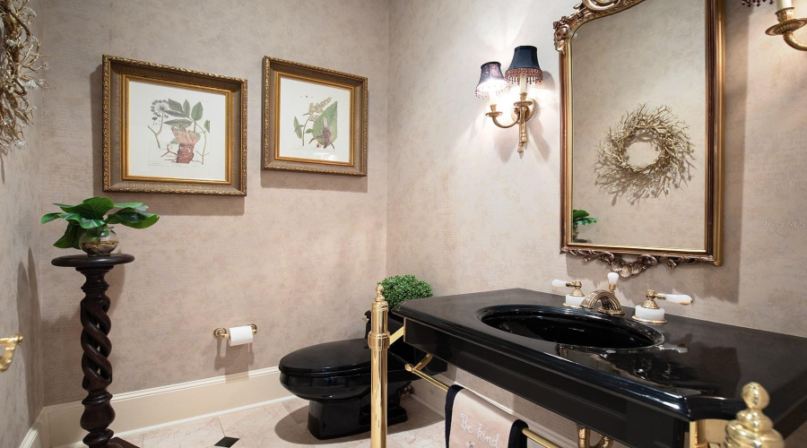 Downstairs Half Bath Right Off The Office (5Th Bedroom, No Closet)