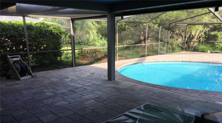 Brick Paved Lanai/Pool