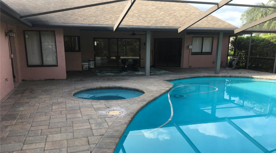 Brick Paved Lanai/Pool