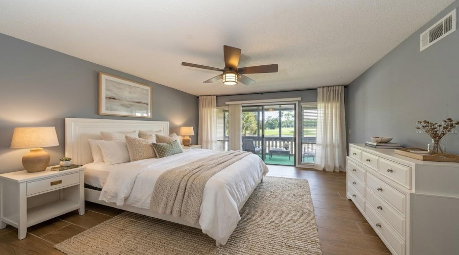 Virtually Staged Primary Suite