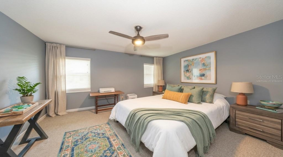 Virtually Staged Guest Bedroom