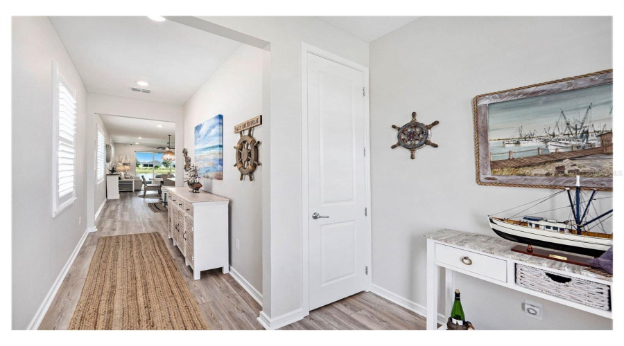 Now Vacant. Do Notice Plantation Shutters, Foyer Closet And Luxury Vinyl Plank Flooring