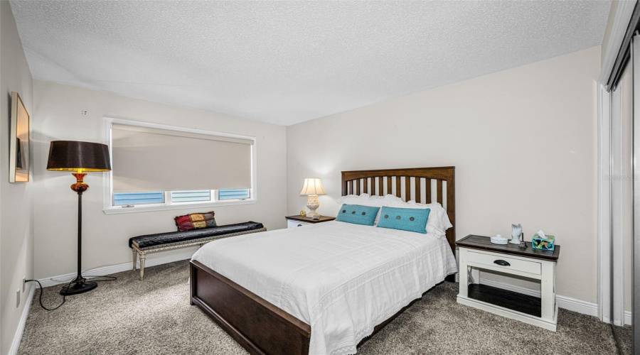 Second Bedroom With Large 9' Closet, Adjacent To Hall Bath.