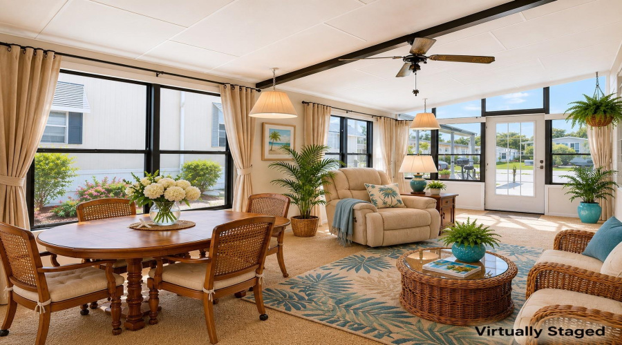 Florida Room Virtually Staged