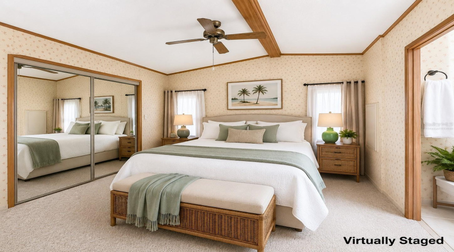 Primary Bedroom Virtually Staged