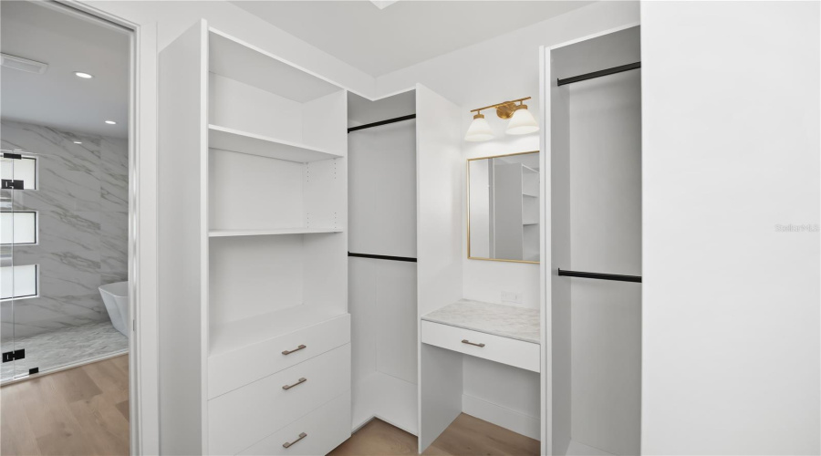 Walk In Closet 1 With California Style Cabinetry