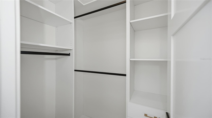 Walk In California Cabinetry In Guest Bedroom 2 &Amp; 3 Closets.
