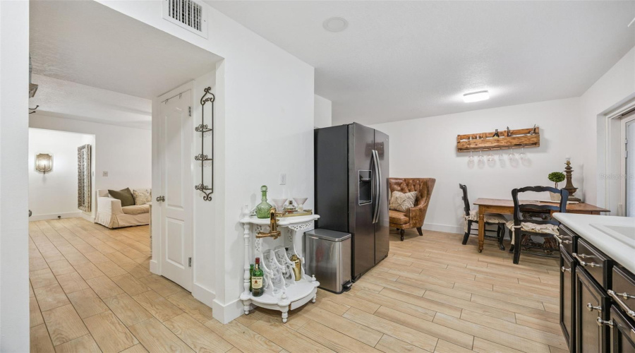 Kitchen View To Dining &Amp; Pantry