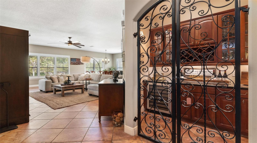 Iron Doors To Wine Cellar