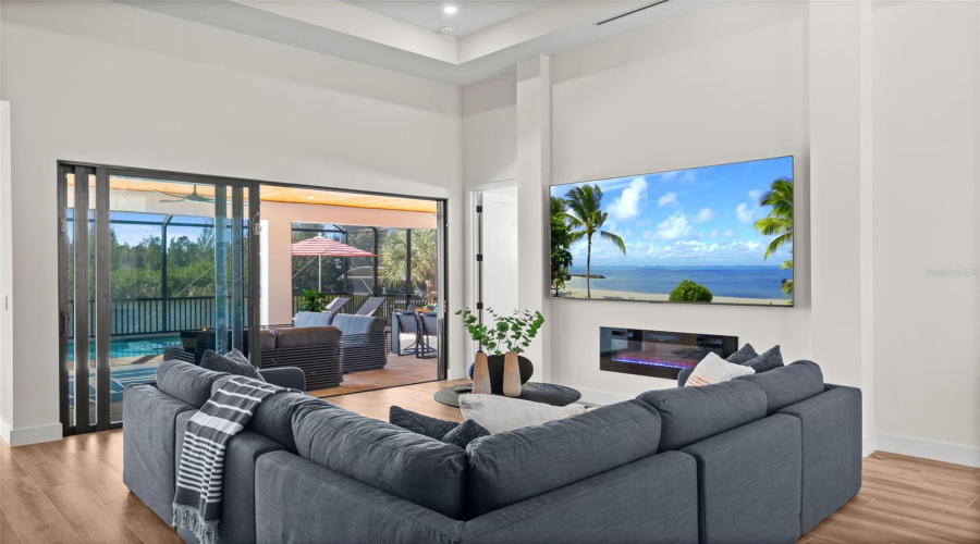 Living Room Has Direct Access To Patio.