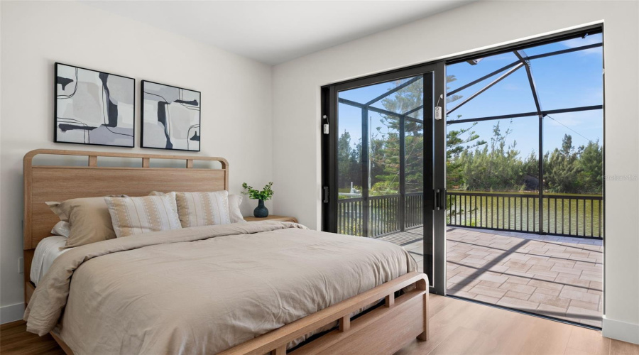 Fourth Bedroom With Patio Access.